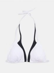 Dwuwarstwowa trójkątna góra od bikini - kremowy. Białe bikini damskie Sinsay, l, bez wzorów. Za 25.99 zł.