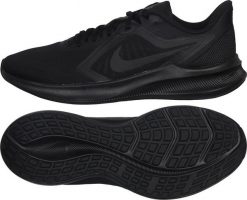 Nike Buty męskie Downshifte 10 czarne r. 42 (CI9981-002). Czarne buty sportowe męskie Nike, bez zapięcia. Za 279.99 zł.