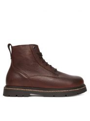 Birkenstock Trapery Highwood Lace Mid 1030757 Brązowy. Brązowe śniegowce i trapery męskie Birkenstock, ze skóry, bez zapięcia. Za 759.99 zł.