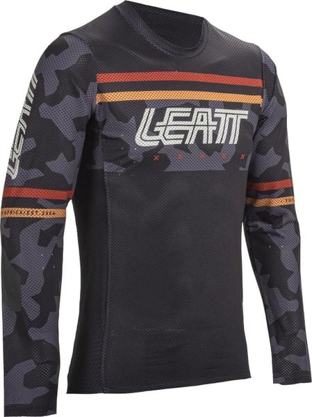 Koszulka rowerowa LEATT Jersey MTB Gravity 4.0. Czarne koszulki sportowe męskie LEATT, l, bez wzorów, z jersey, bez kołnierzyka, bez ramiączek, rowerowe. Za 329.99 zł.