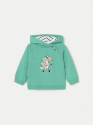 Mayoral Bluza 1467 Zielony Regular Fit. Zielone bluzy dla chłopców Mayoral, bez wzorów, z bawełny, bez ramiączek, bez kaptura. Za 69.99 zł.