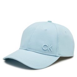 Czapka z daszkiem Calvin Klein. Niebieskie czapki i kapelusze damskie Calvin Klein, bez wzorów. Za 109.99 zł.