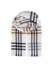 Jenny Fairy Szalik 4W4-007-AW24 Brązowy. Brązowe czapki i kapelusze damskie Jenny Fairy, bez wzorów, z poliesteru. Za 59.99 zł.