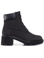 Timberland Trapery Kinsley TB0A25C4001 Czarny. Czarne śniegowce i trapery damskie Timberland, z nubiku. Za 539.99 zł.