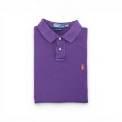 Second life - Koszulka Polo Ralph Lauren męska z krótkim rękawem - Jak nowy. Fioletowe koszulki polo męskie Ralph Lauren, l, bez wzorów, z tkaniny, eleganckie, bez ramiączek. Za 127.76 zł.