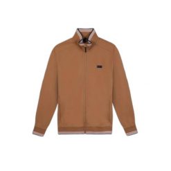 Bluza zapinana na zamek błyskawiczny TBS Leanngil. Brązowe bluzy męskie TBS, na lato, xl, bez wzorów, bez kaptura. Za 371.75 zł.