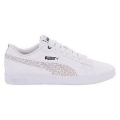 Buty do chodzenia damskie Puma Smash V2 L. Białe obuwie sportowe damskie Puma, bez wzorów, z materiału, trekkingowe. Za 226.00 zł.
