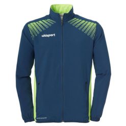 Kurtka prezentacyjna Uhlsport Goal. Niebieskie kurtki męskie Uhlsport, m, bez wzorów, z materiału, bez kaptura. Za 208.20 zł.