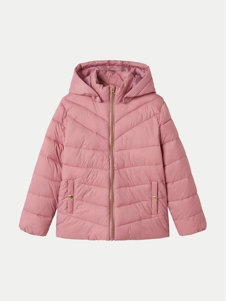 NAME IT Kurtka zimowa 13227825 Różowy Regular Fit. Czerwone buty zimowe dziewczęce Name it, na zimę, bez wzorów, z syntetyku, bez kaptura. Za 109.99 zł.