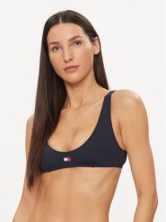 Tommy Hilfiger Góra od bikini UW0UW05098 Granatowy. Niebieskie bikini damskie Tommy Hilfiger, s, bez wzorów. Za 129.99 zł.
