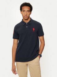 U.S. Polo Assn. Polo MUP3313 Granatowy Regular Fit. Niebieskie koszulki polo męskie U.S. Polo Assn., m, bez wzorów, z bawełny, bez ramiączek. Za 149.99 zł.