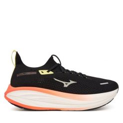 Buty do biegania Mizuno. Czarne buty sportowe męskie Mizuno, bez zapięcia, do biegania. Za 769.99 zł.
