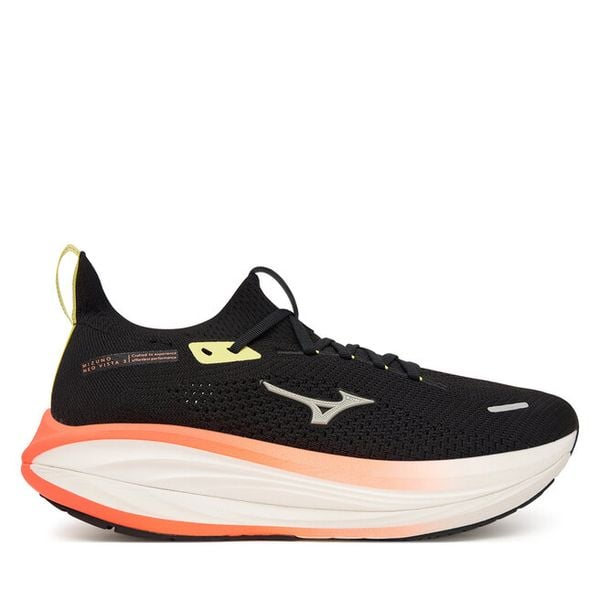 Buty do biegania Mizuno. Czarne buty sportowe męskie Mizuno, bez zapięcia, do biegania. Za 769.99 zł.