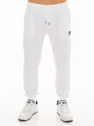 Męskie spodnie dresowe z małym logo. Czarne spodnie sportowe męskie LEONE 1947 APPAREL, m, bez wzorów, z dresówki, na fitness i siłownię. Za 265.23 zł.