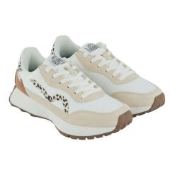 Damskie Zamszowe Buty Sportowe Marine Heritage II Z Nadrukiem Lamparta. Białe obuwie sportowe damskie Regatta, bez wzorów, z materiału, trekkingowe. Za 242.99 zł.