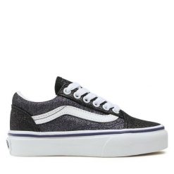 Tenisówki Vans. Czarne trampki i tenisówki chłopięce Vans, bez wzorów, bez zapięcia. Za 159.99 zł.