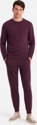 Ombre Dresowy bawełniany komplet męski BASIC bluza nierozpinana + joggery bordowy V3 Z84 XL. Czerwone bluzy męskie Ombre, m, bez wzorów, z bawełny, bez kaptura. Za 269.99 zł.