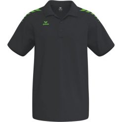 Koszulka polo Erima Cmpt Wings Czarno-zielona Gecko. Czarne koszulki polo męskie Erima, na lato, m, bez wzorów, z materiału, sportowe, bez ramiączek. Za 226.99 zł.