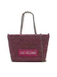 LOVE MOSCHINO Torebka JC4045PP1LLP162A Różowy. Czerwone torebki do ręki damskie Love Moschino, bez wzorów, z tworzywa sztucznego, bez dodatków. Za 629.99 zł.