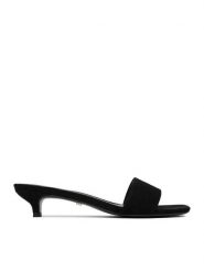 GINO ROSSI Klapki EO-V2229-111-5 Czarny. Czarne klapki damskie Gino Rossi, bez wzorów, ze skóry, bez obcasa. Za 299.99 zł.