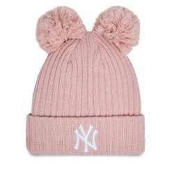 Czapka New Era. Czerwone czapki i kapelusze damskie New Era, na zimę, bez wzorów. Za 169.99 zł.