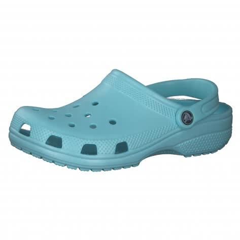 Chodaki Classic Clog K. Czerwone klapki damskie Crocs, bez wzorów, z materiału, bez obcasa. Za 204.05 zł.