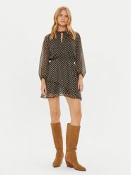 Pepe Jeans Sukienka codzienna PL953605 Brązowy Regular Fit. Brązowe sukienki damskie Pepe Jeans, na co dzień, s, bez wzorów, z jeansu, bez kołnierzyka, bez ramiączek, proste. Za 319.99 zł.