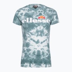 Koszulka fitness damska Ellesse Hayes. Niebieskie koszulki sportowe damskie Ellesse, l, bez wzorów, bez kołnierzyka, bez ramiączek, na fitness i siłownię. Za 89.99 zł.
