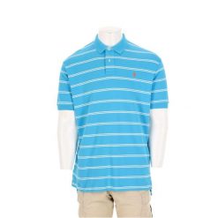 Second life - Koszulka polo męska z krótkim rękawem Polo Ralph Lauren - Jak nowy. Niebieskie koszulki polo męskie Ralph Lauren, l, bez wzorów, z materiału, bez kołnierzyka, bez ramiączek, na golfa. Za 127.76 zł.