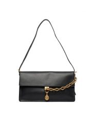 Tommy Hilfiger Torebka Crest Leather Conv Shoulder Bag AW0AW19015 Czarny. Czarne torebki do ręki damskie Tommy Hilfiger, bez wzorów, ze skóry, bez dodatków. Za 949.99 zł.