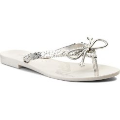 Japonki MELISSA - Harmonic Elements Ad 32392 White/Metalized Silver 52989. Szare klapki damskie Melissa, z tworzywa sztucznego. W wyprzedaży za 169.00 zł.