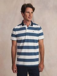 Koszulka Polo Męska TBS Govanpol. Niebieskie koszulki polo męskie TBS, na lato, m, bez wzorów, z bawełny, bez kołnierzyka, bez ramiączek. Za 299.00 zł.