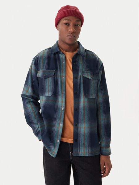 Billabong Koszula Lodge EBYWT03016 Granatowy Regular Fit. Niebieskie koszule męskie Billabong, l, bez wzorów, z bawełny, bez kołnierzyka, bez ramiączek. Za 182.99 zł.