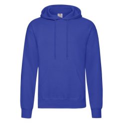Męska Klasyczna Bluza Z Kapturem. Niebieskie bluzy męskie Fruit of the Loom, l, bez wzorów, z kapturem. Za 81.99 zł.