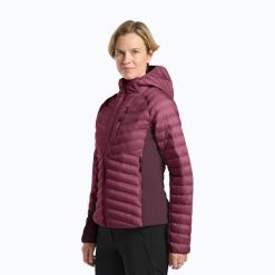 Kurtka ocieplana damska Jack Wolfskin Routeburn Pro Ins. Czerwone kurtki damskie Jack Wolfskin, bez wzorów, z puchu, bez kaptura, trekkingowe. Za 529.99 zł.