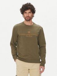 Aeronautica Militare Bluza 251FE2005F459 Khaki Regular Fit. Brązowe bluzy męskie Aeronautica Militare, l, bez wzorów, z bawełny, bez kaptura. Za 309.99 zł.