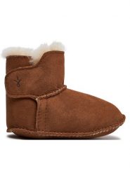 EMU Australia Śniegowce Baby Bootie B10310 Brązowy. Brązowe buty zimowe dziewczęce Emu Australia, ze skóry, bez zapięcia. Za 219.99 zł.