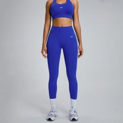 Legginsy Low Sculpt Scrunch - Niebieski. Niebieskie legginsy damskie JOY STUDIO, s, bez wzorów, z materiału, z podwyższonym stanem, długie, na fitness i siłownię. Za 212.00 zł.