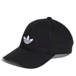 Czapka z daszkiem adidas. Czarne czapki i kapelusze damskie Adidas, bez wzorów. Za 69.99 zł.