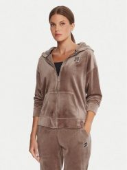 DKNY Sport Bluza DP5J9642 Beżowy Regular Fit. Brązowe bluzy sportowe damskie DKNY Sport, l, bez wzorów, z syntetyku, bez kaptura. Za 389.99 zł.