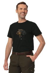 T-shirt myśliwski męski Tagart FNT Jamnik Black z nadrukiem. Czarne t-shirty męskie tagart, na lato, m, bez wzorów, z bawełny, klasyczne, bez kołnierzyka. Za 116.00 zł.