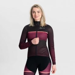 Damska bluza dresowa Rogelli Impress II. Brązowe bluzy sportowe damskie Rogelli, bez wzorów, z dresówki, rowerowe. W wyprzedaży za 442.00 zł.