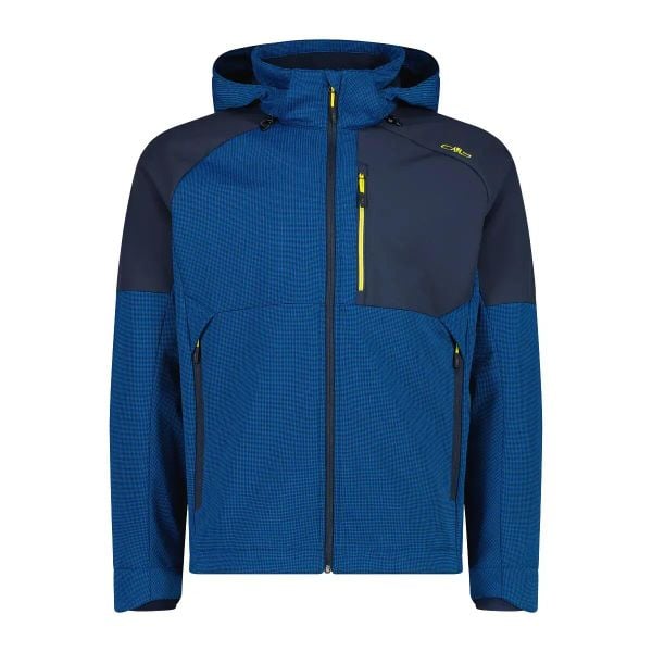 Kurtka z kapturem CMP. Niebieskie kurtki męskie CMP, m, bez wzorów, z softshellu, eleganckie, z kapturem. Za 372.50 zł.