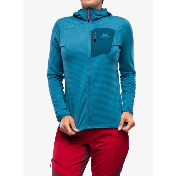 Bluza wspinaczkowa damska Mountain Equipment Lumiko Hooded Jacket. Niebieskie bluzy damskie MOUNTAIN EQUIPMENT, xs, bez wzorów, bez kaptura. Za 440.99 zł.