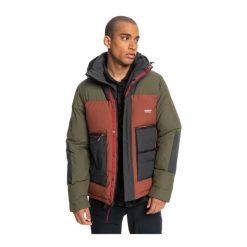 Kurtka zimowa męska Quiksilver Waterproof. Brązowe kurtki męskie Quiksilver, m, bez wzorów, bez kaptura, narciarskie. Za 609.00 zł.