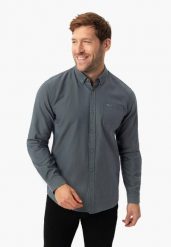 Koszula z długim rękawem, Regular Fit, K-BENTU. Koszule męskie Volcano, l, bez wzorów, z bawełny, bez kołnierzyka, bez ramiączek. Za 149.99 zł.