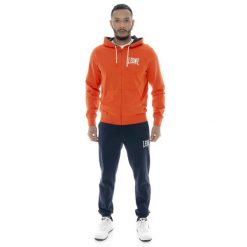 Bluza z bawełna z kaptur na co dzień na siłownię. Brązowe bluzy męskie LEONE 1947 APPAREL, bez wzorów, z bawełny, bez kaptura. W wyprzedaży za 178.93 zł.