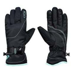 Roxy Rękawiczki Zimowe Rx Jetty So Glo True Black Xl. Czarne rękawiczki damskie Roxy, na zimę, z syntetyku. W wyprzedaży za 139.00 zł.