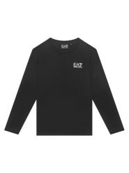 EA7 Emporio Armani Bluzka 7B000021 AF10378 UC001 Czarny Regular Fit. Czarne t-shirty dla chłopców EA7 Emporio Armani, bez wzorów, z bawełny, bez ramiączek. Za 204.99 zł.