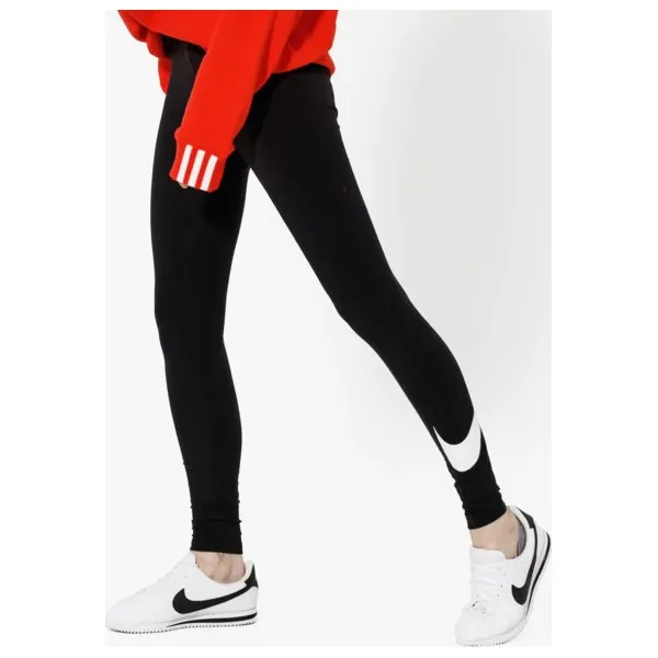 Nike Spodnie Club Legging Logo2 , czarny, rozmiar S. Czarne spodnie sportowe damskie Nike, s, bez wzorów, z bawełny, na fitness i siłownię, dri-fit (nike). Za 119.99 zł.